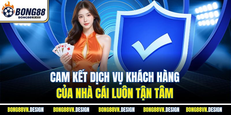 Cam kết dịch vụ khách hàng của nhà cái luôn tận tâm